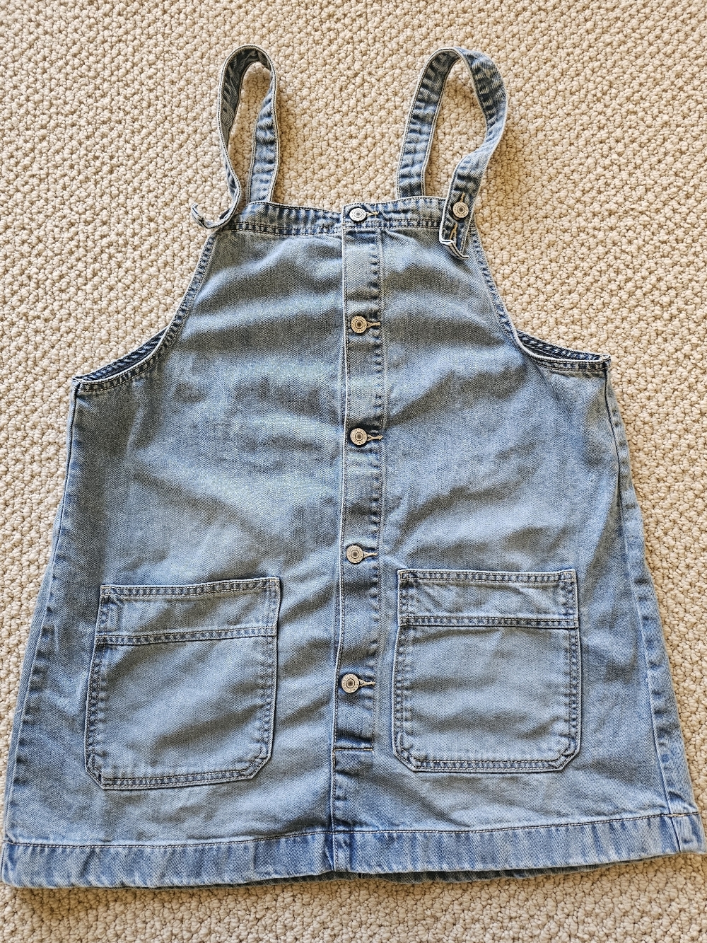 Arizona Jean Co. Denim Jumper Overalls Dress Women Extra Large XL